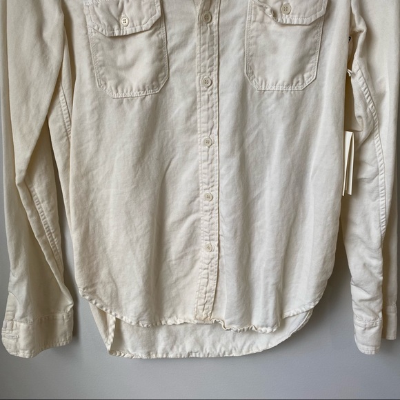 MOTHER The Trooper Button Up Shirt In Ciao NEW - Picture 5 of 16